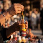 خاک رنگی هرمز | راهنمای خرید سوغات هنری و خوراکی جزیره 14 راهنمای کامل خرید سوغات و صنایع دستی هرمز؛ از خاک رنگی تا برقعهای اسرارآمیز