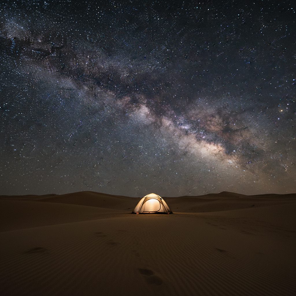 کمپینگ در کویر مرنجاب: بهترین زمان سفر و نکات مهم 2 کمپینگ در کویر مرنجاب