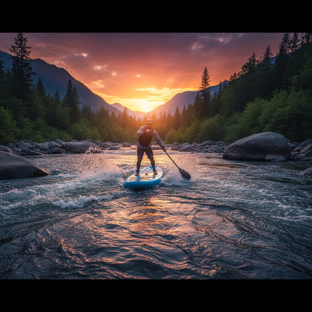 پدل برد در رودخانه: تفاوتهای کلیدی با پدل برد آب آرام 2 پدل برد در رودخانه