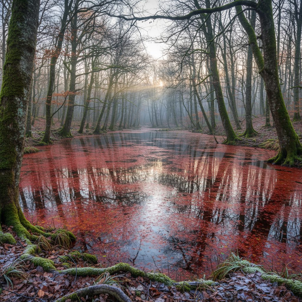 hesel_lagoon_in_winter راهنمای سفر به مرداب هسل در زمستان؛ جادوی رنگها در دل جنگل چالوس